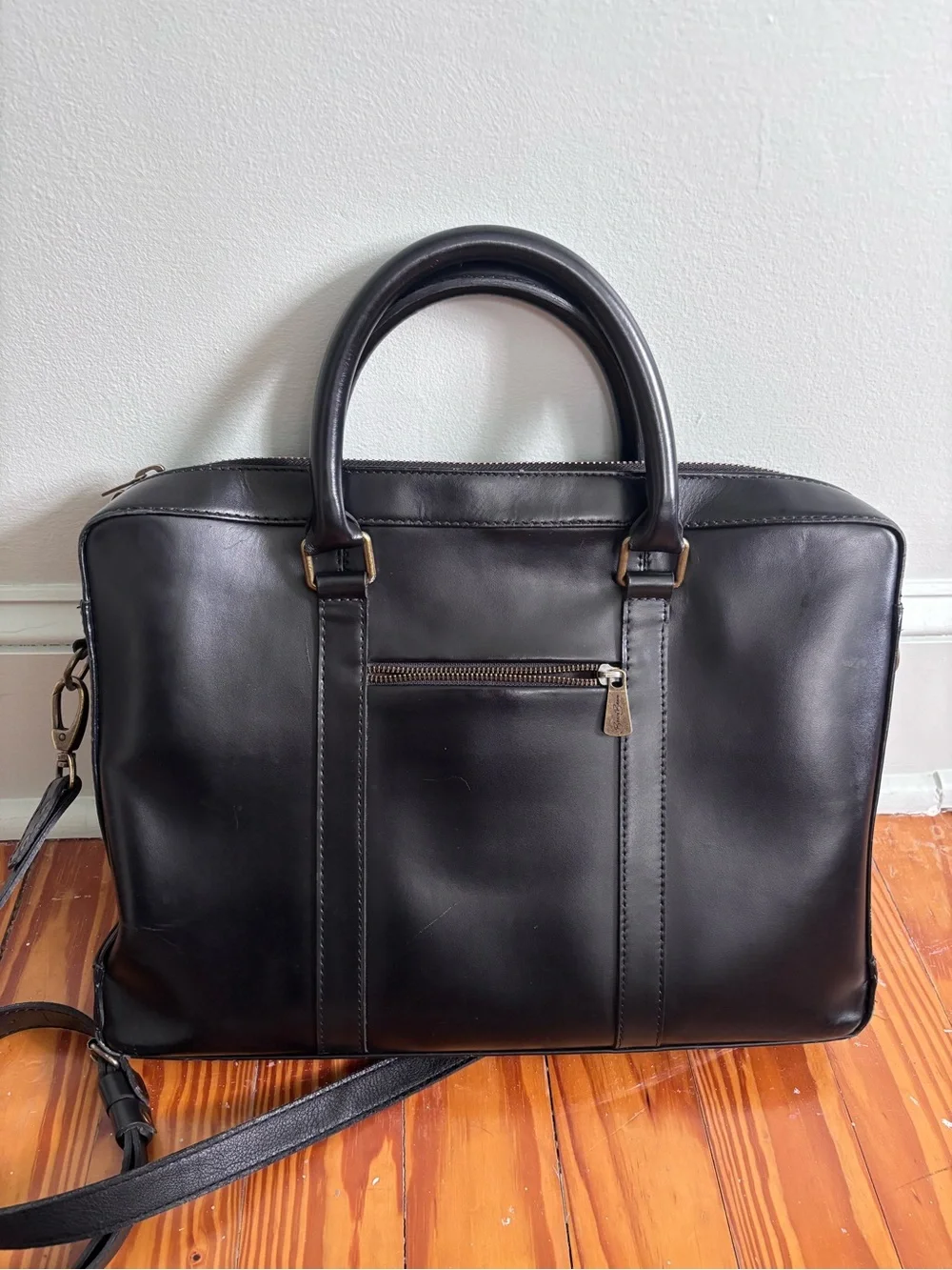 BEARA BEARA genuine leather briefcase